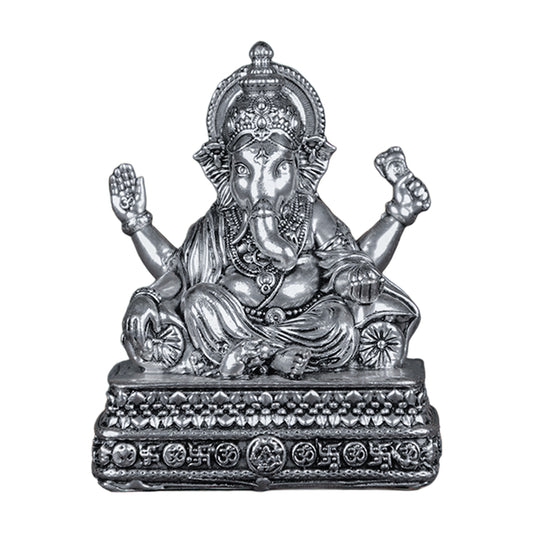 Brass Vinayaka Statue Silver Plated