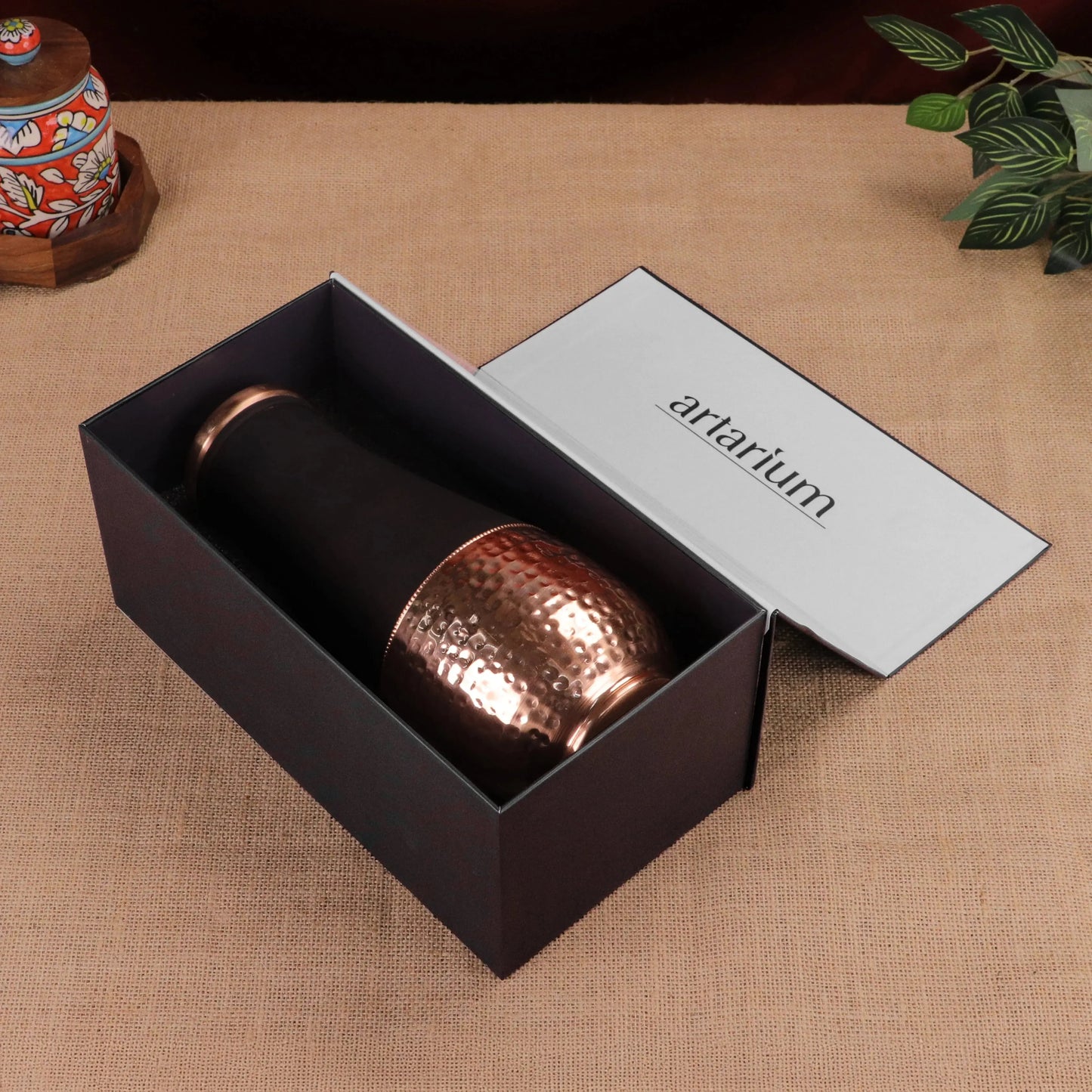 tulip copper jar with gift box