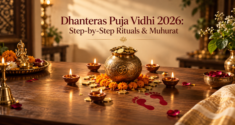 Dhanteras Puja Vidhi 2026: Step-by-Step Rituals & Muhurat