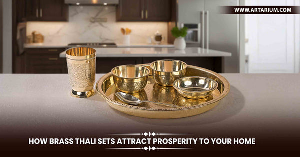  Brass Thali Sets Attract Prosperity