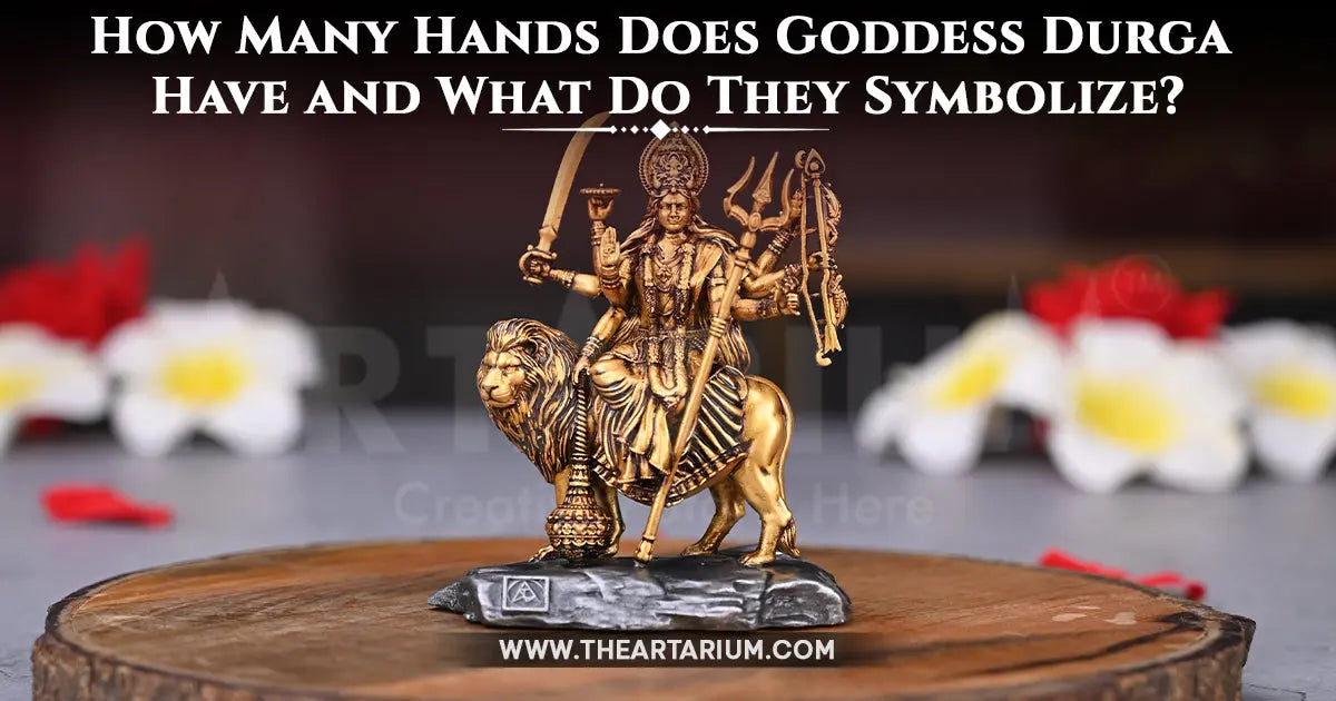 Significance Behind the 10-hands Iconography of Durga Maa Artarium