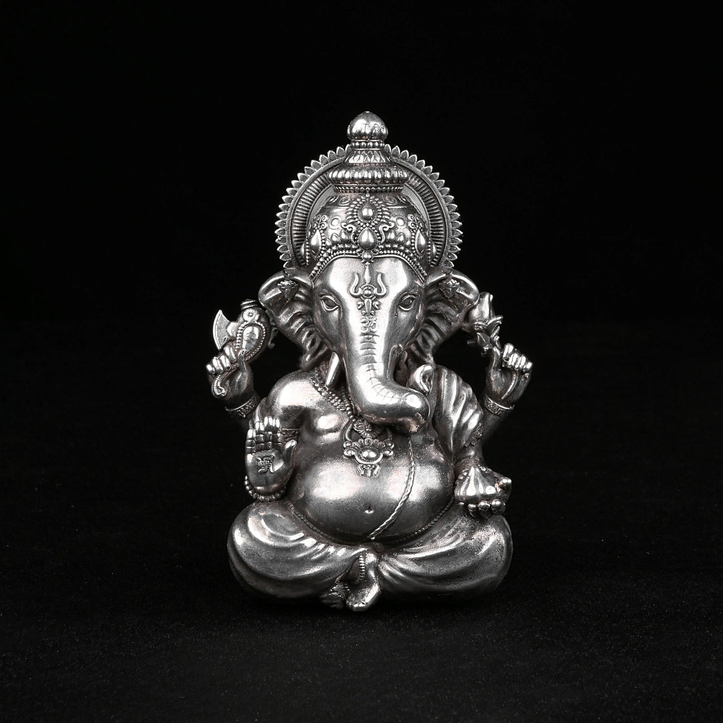 Ganesh ji 30 - 35 Gm Pure Silver theartarium