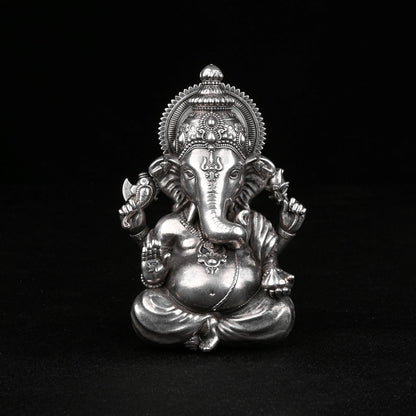 Ganesh ji 30 - 35 Gm Pure Silver theartarium