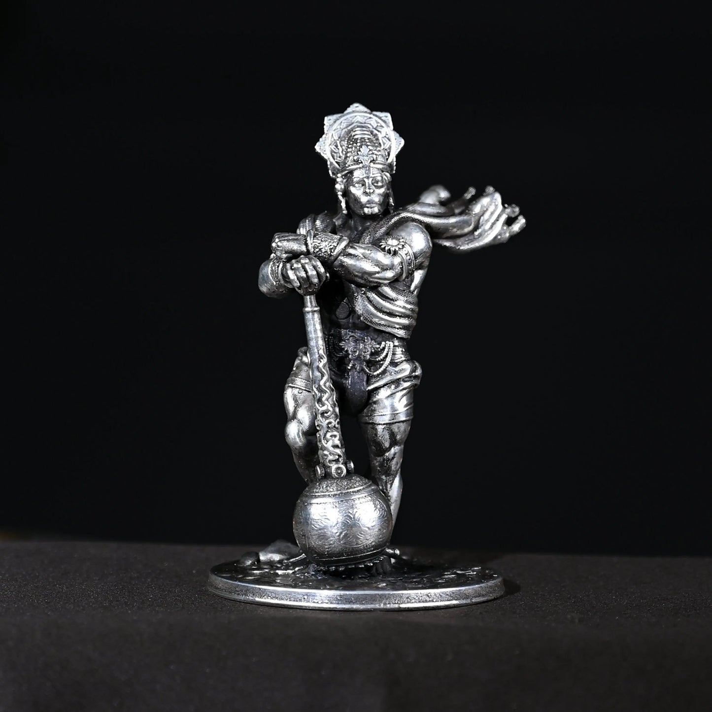 25gms  Pure Silver Bahubali Hanuman Car Dashboard theartarium