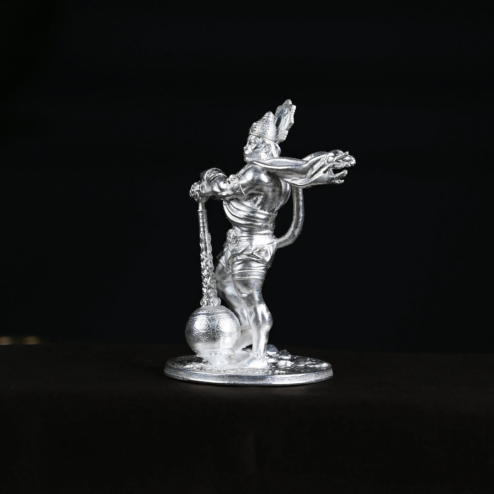 25gms  Pure Silver Bahubali Hanuman Car Dashboard theartarium
