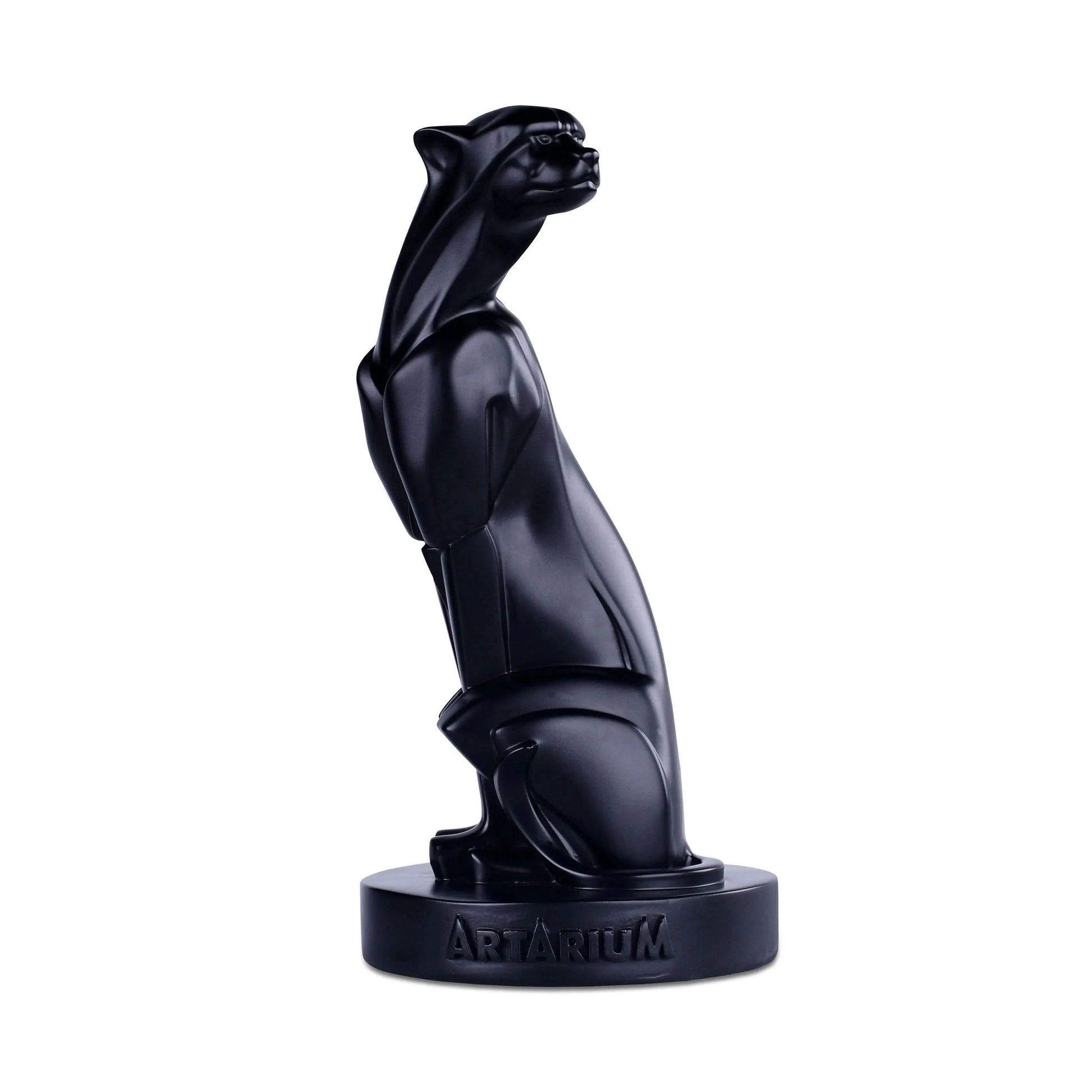 Abstract Art Sitting Panther Figurine theartarium