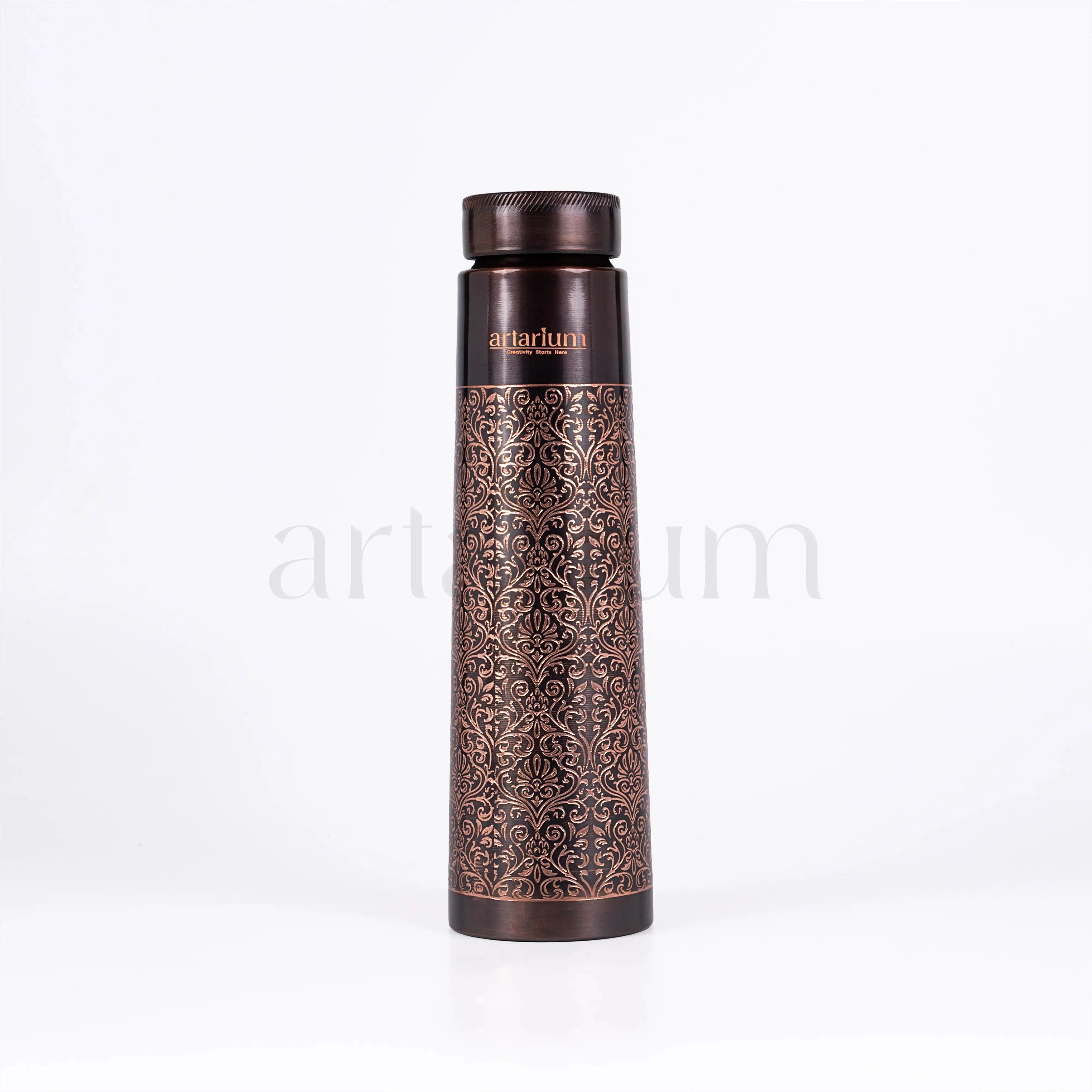 Antique Etching Copper Bottle theartarium