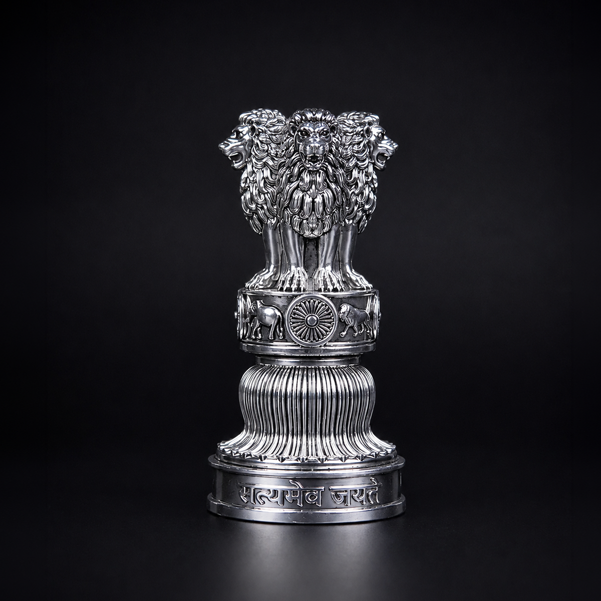 Ashok Stambh Silver Plated 