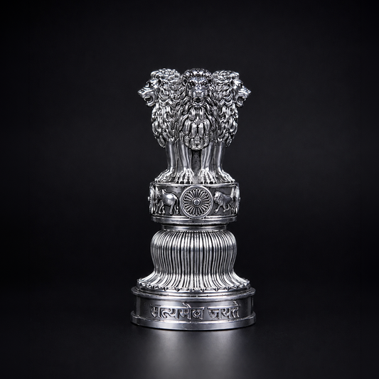 Ashok Stambh Silver Plated 
