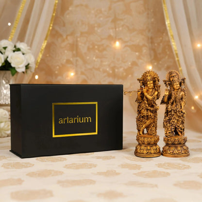 Radha Krishna Idol with Gift Box theartarium