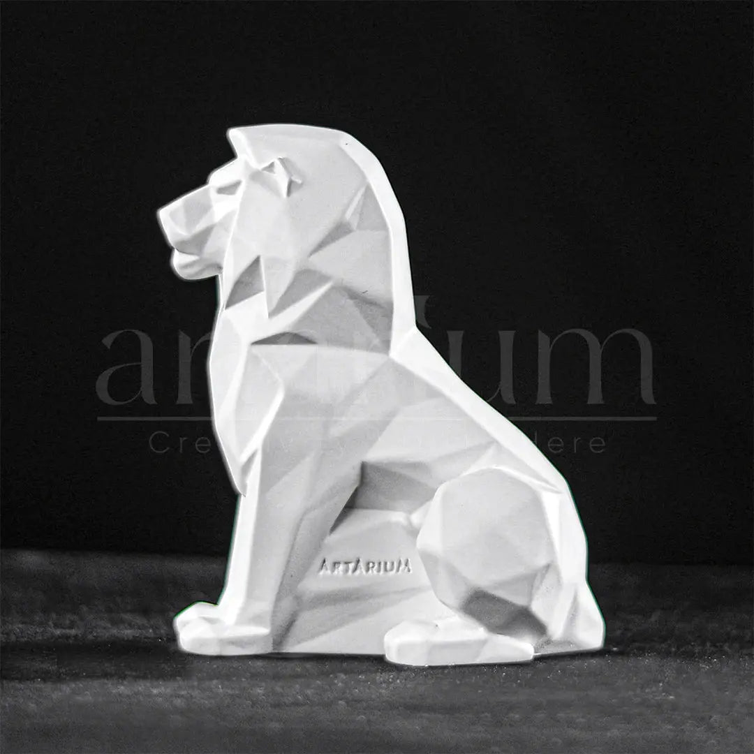 Geometric Lion Car Dashboard theartarium