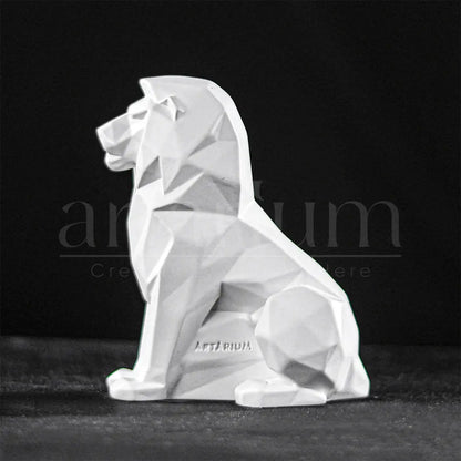 Geometric Lion Car Dashboard theartarium