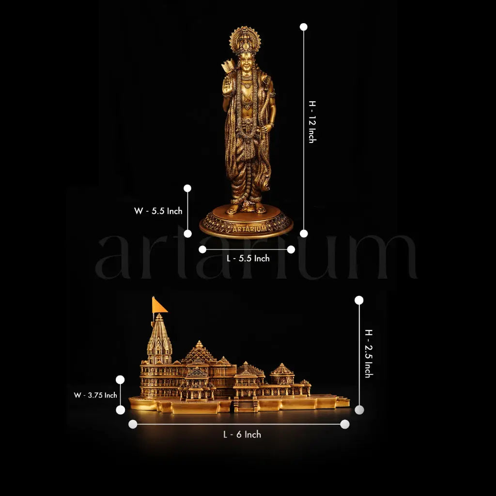Shri Ram & Ayodhya Ram Mandir Murti Set