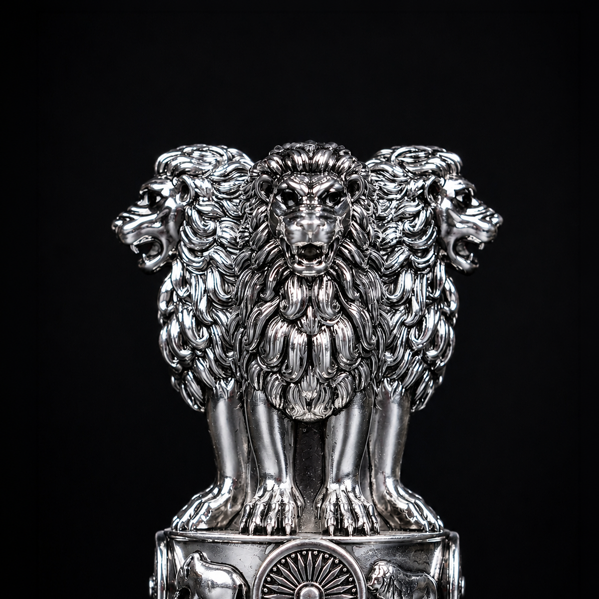 Ashok Stambh Silver Plated 