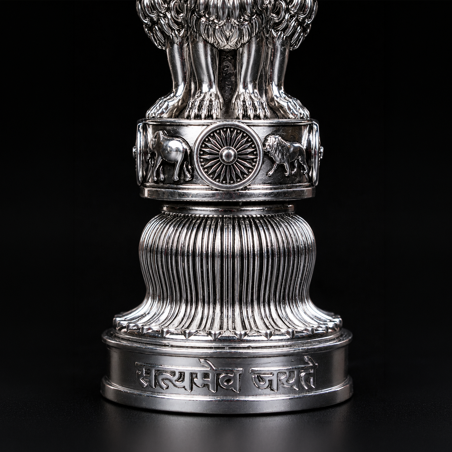 Ashok Stambh Silver Plated 