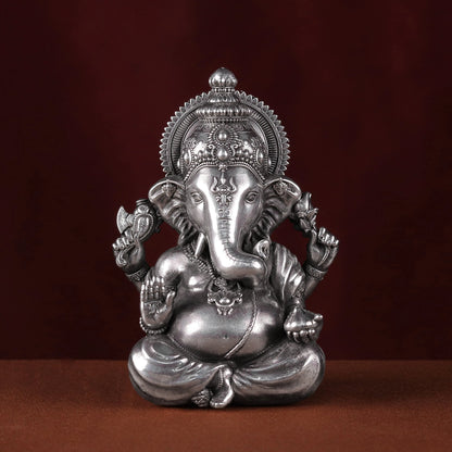 Ganesh ji 30 - 35 Gm Pure Silver theartarium