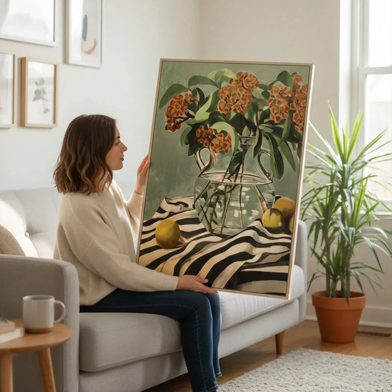 Her Hydrangeas Wall art Painting