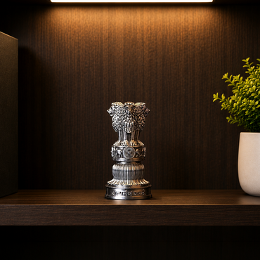 Ashok Stambh Silver Plated 