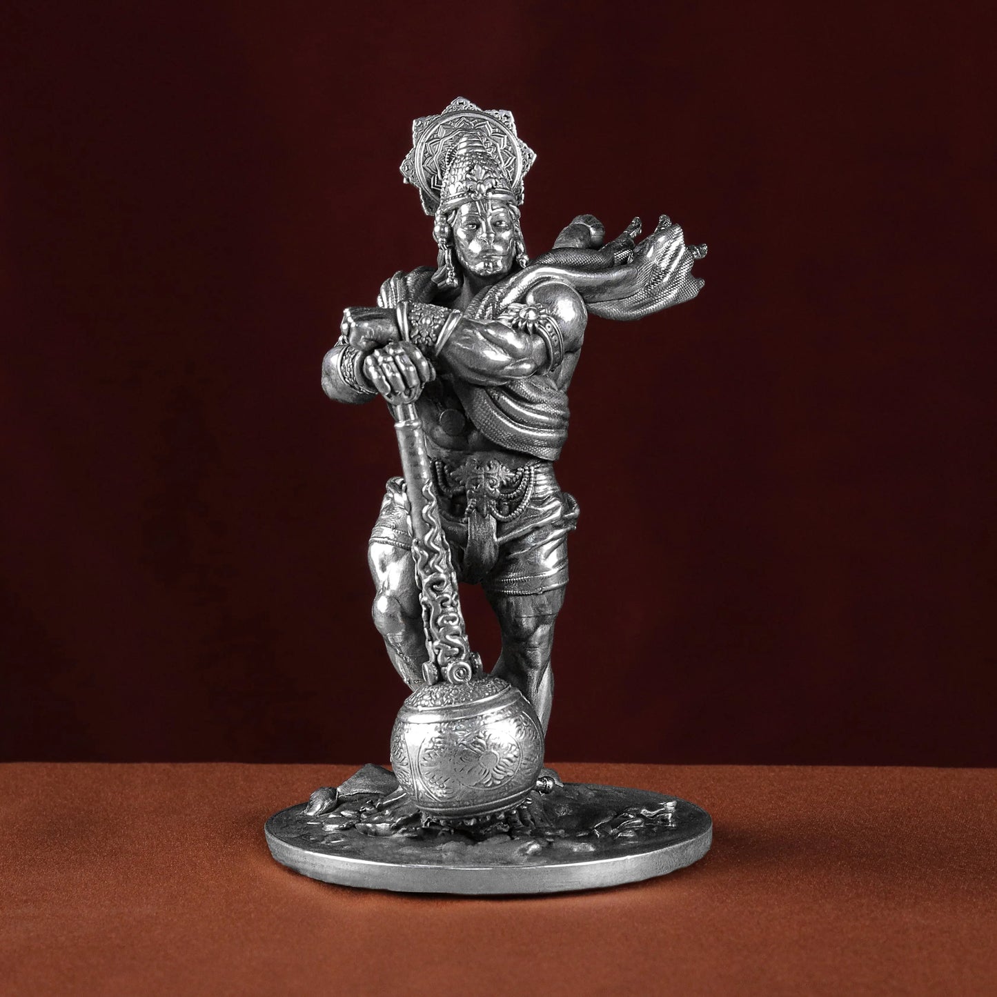 Bahubali Hanuman 25 - 30 Gm Pure Silver theartarium