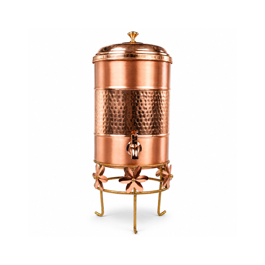 Semi-Hammered Copper Water Dispenser Artarium