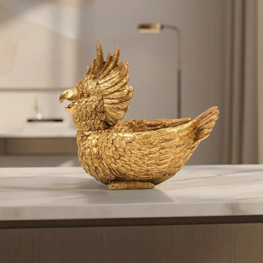 Call of the Tropics - Antique Parrot Figurine Artarium