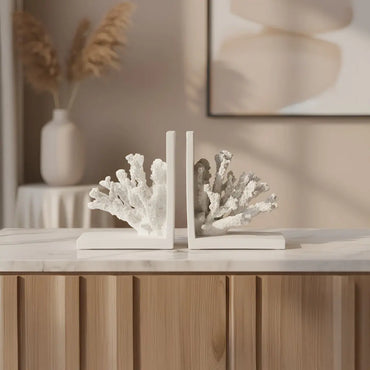 Whispers of the Reef - Coral Bookends