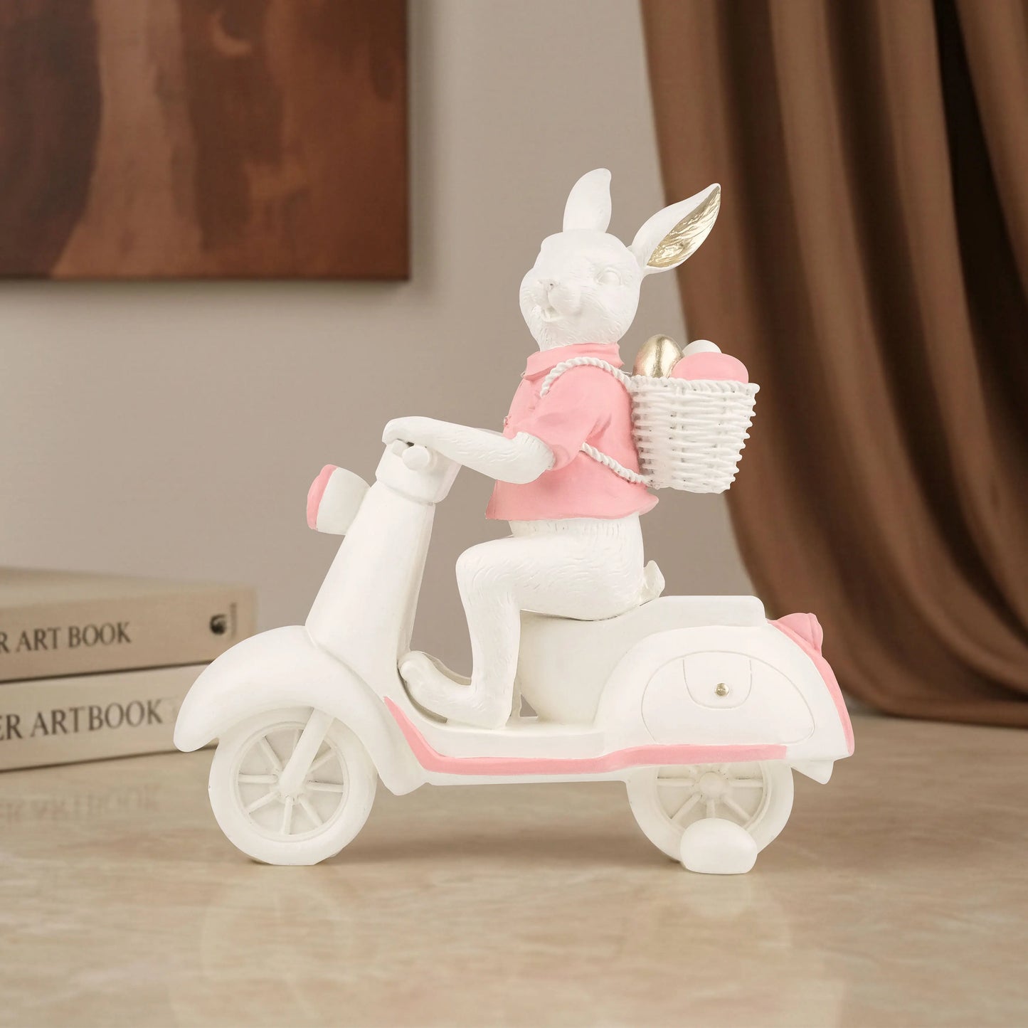 Whiskers on the Move - Bunny Figurine
