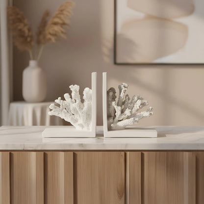 Whispers of the Reef - Coral Bookends