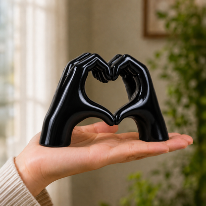 White Love Hand Showpiece 