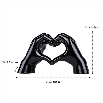 White Love Hand Showpiece 