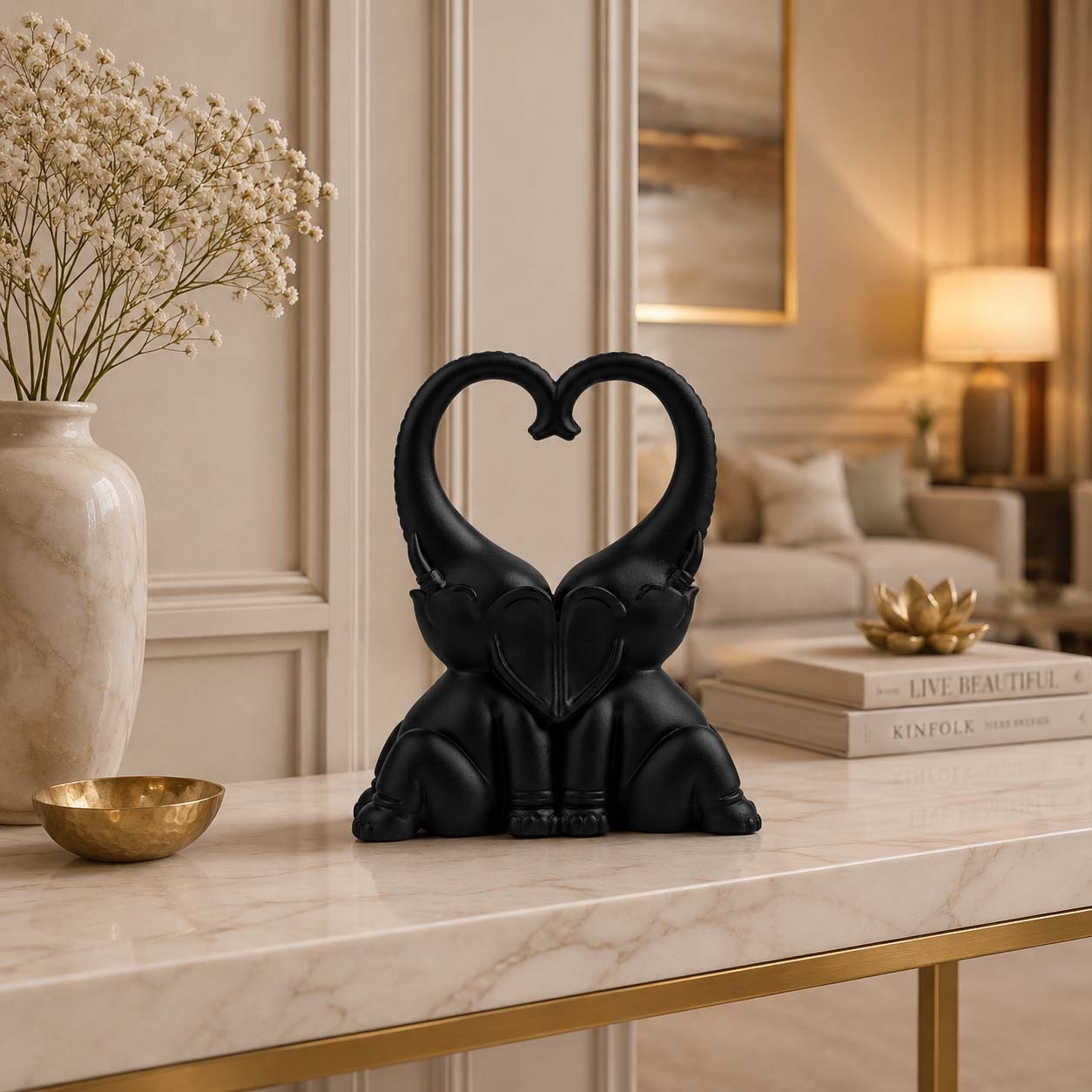 Heart of Harmony Elephant Sculpture 