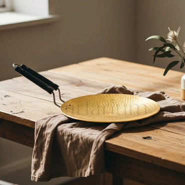 Hammered Brass Tawa for Roti