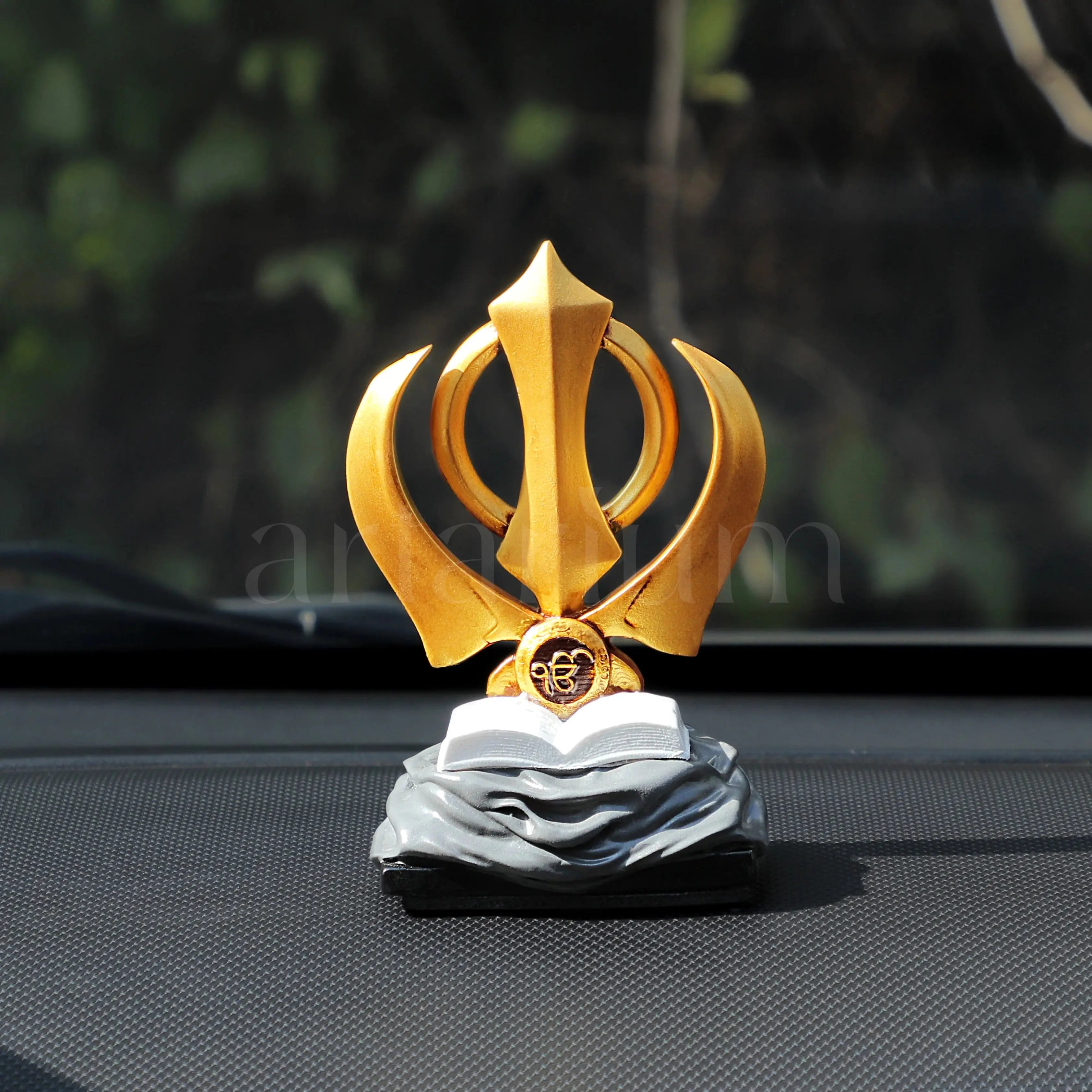 Khanda Sahib for Car Dashboard theartarium