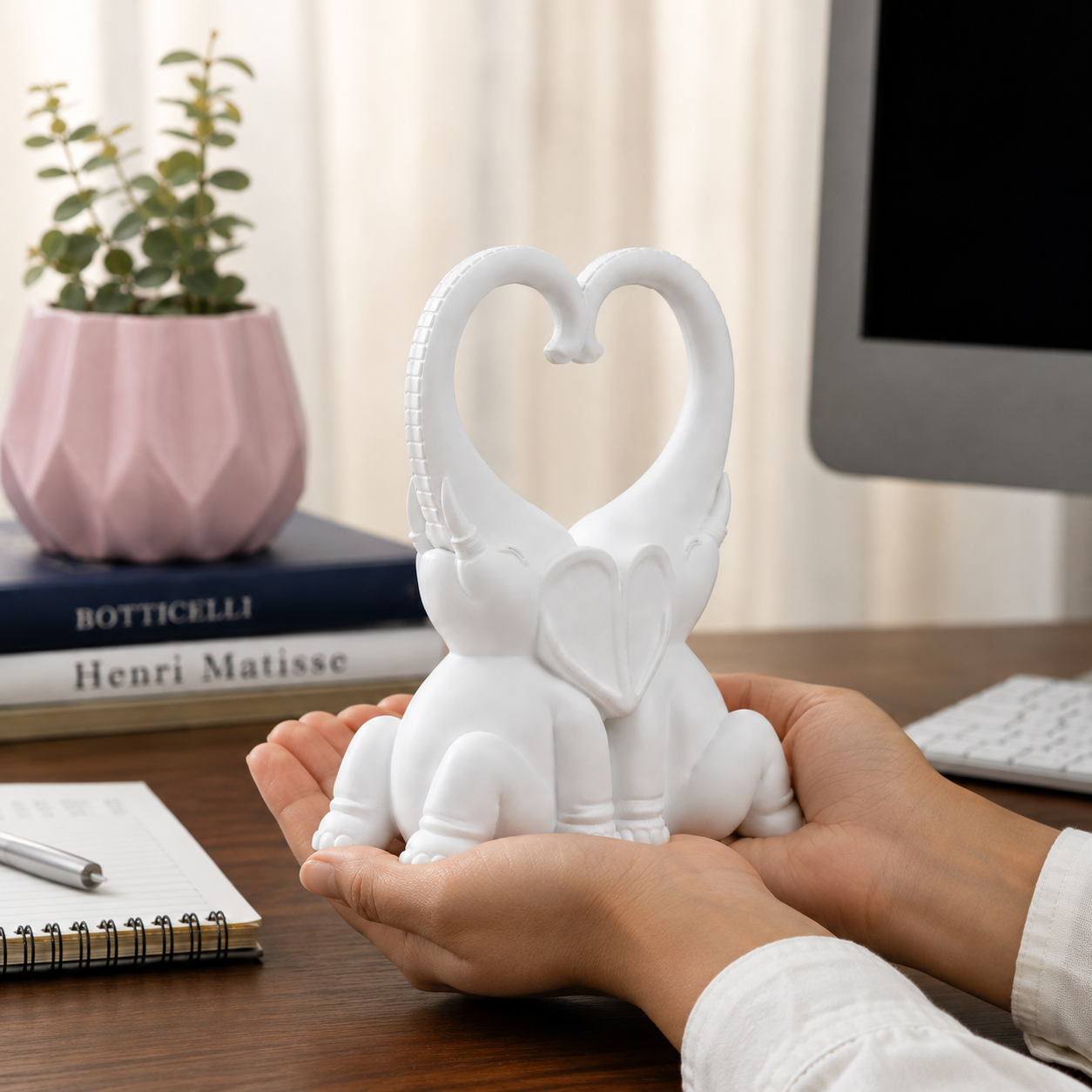 Heart of Harmony Elephant Sculpture 