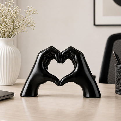 White Love Hand Showpiece 