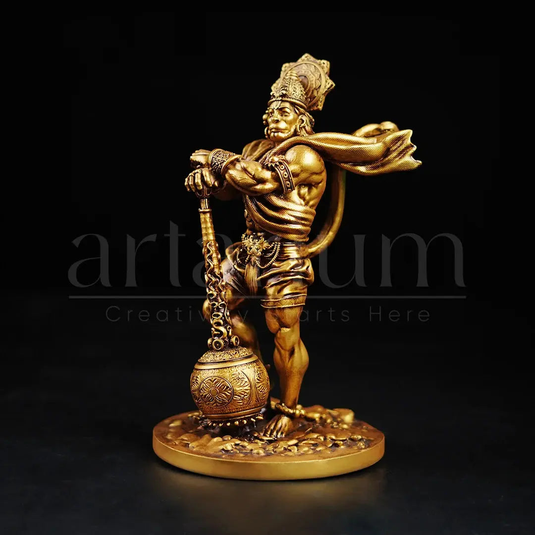 Bahubali Hanuman Idol for Car Dashboard theartarium