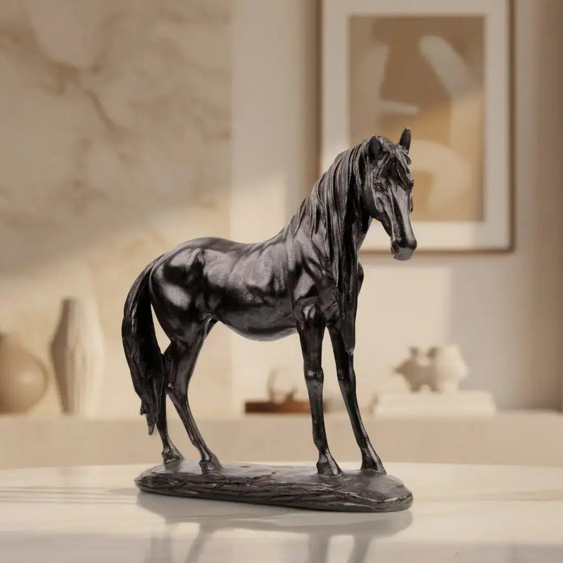 Black Gallop - Horse Figurine