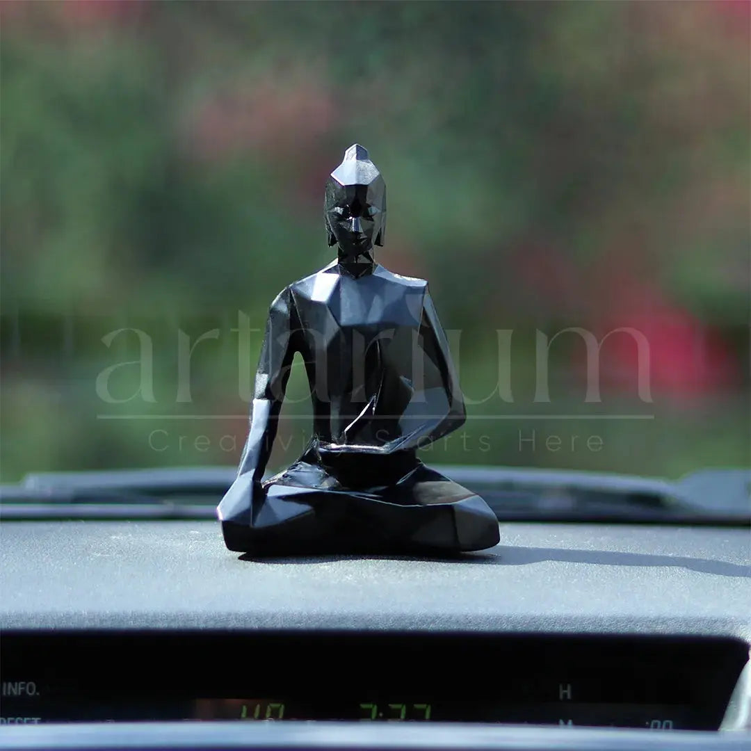 Origami Lord Buddha Car Dashboard theartarium