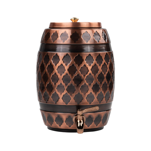 Antique Copper Matka Water Dispenser