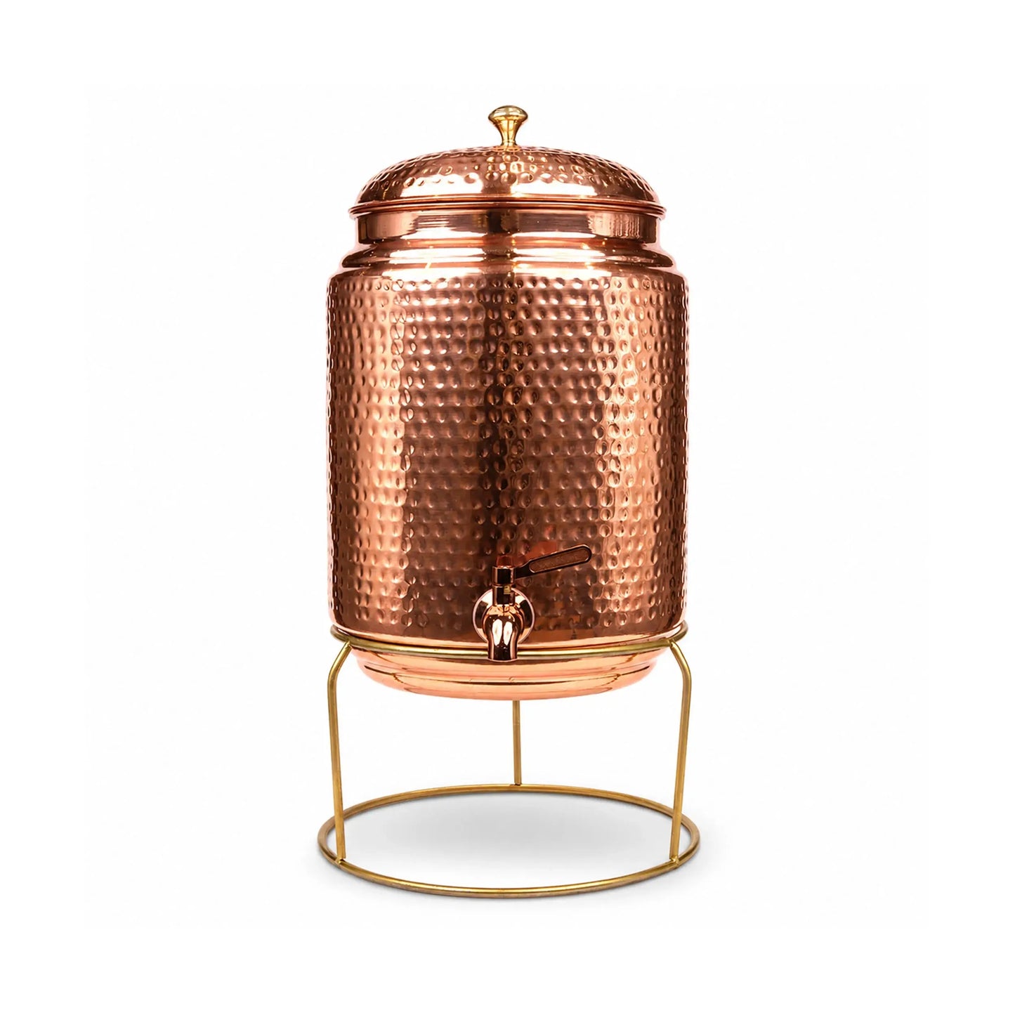 Hammered Copper Water Dispenser