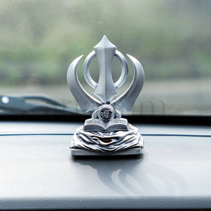 Khanda Sahib for Car Dashboard theartarium