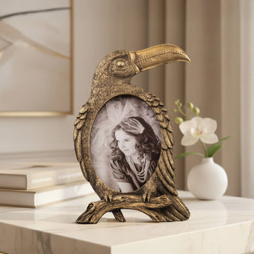 Golden Toucan - Antique Bird Frame