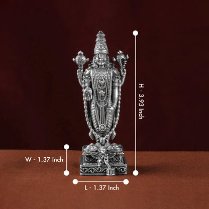 Venkateshwar Balaji 25 - 30 Gm Pure Silver theartarium
