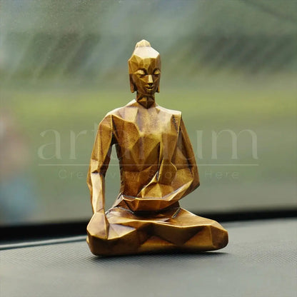 Origami Lord Buddha Car Dashboard theartarium