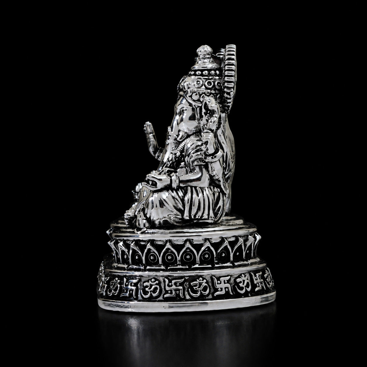 Dhan Siddhi Laxmi Ganesh Silver Plated 