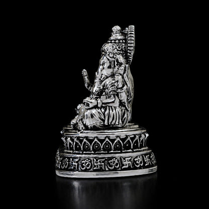Dhan Siddhi Laxmi Ganesh Silver Plated 