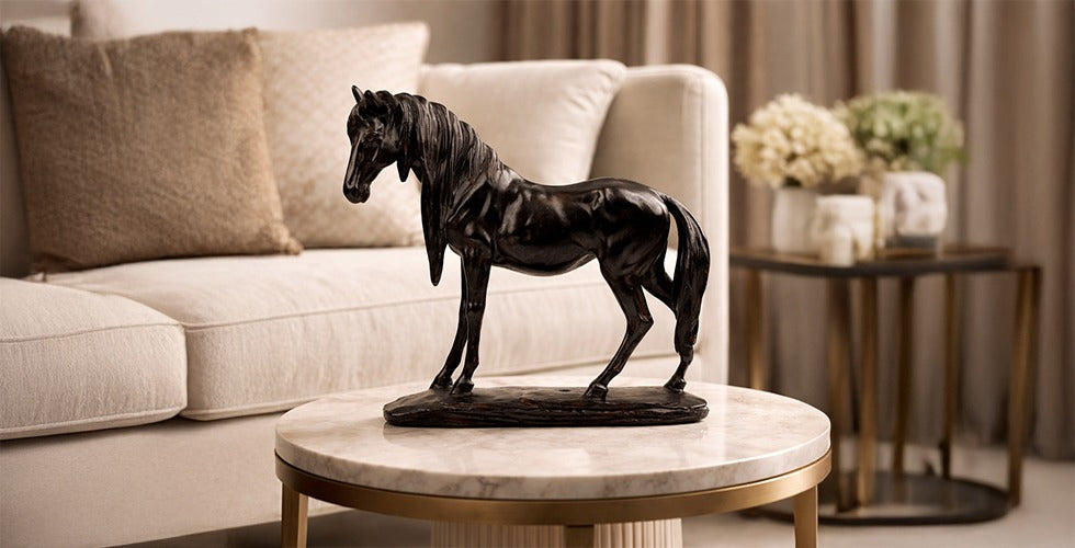 Black Gallop - Horse Figurine