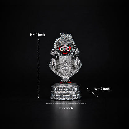 Jagannath Ji Idol Silver Plated 
