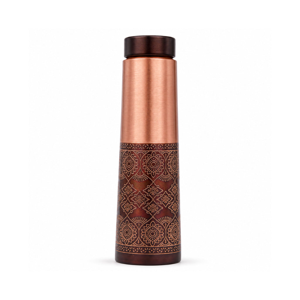 Dual Finish Copper Bottle Artarium
