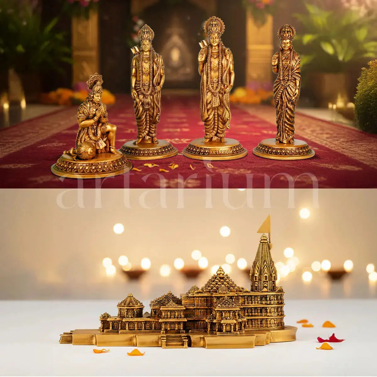 Ram Darbar & Ayodhya Ram Mandir Murti Set